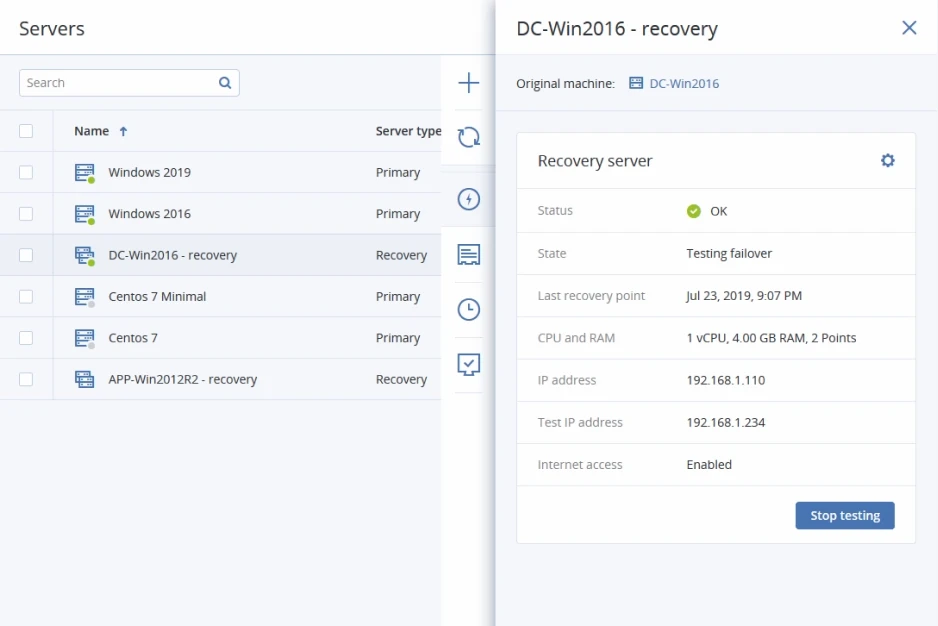 Des restaurations plus rapides grâce à Acronis